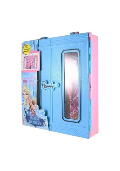 Oyuncak Kıyafet Dolabı Beauty Gardrop 30 Parça Mavi