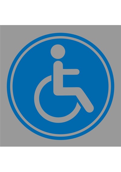 Engelli Arma Logo Sticker 1 Adet Içeriden Yapışır