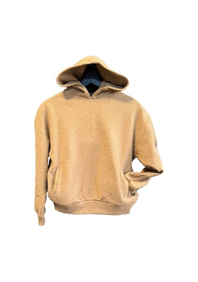 Soultextile Unisex Kapşonlu Çocuk Sweatshirt Camel Açık Kahverengi