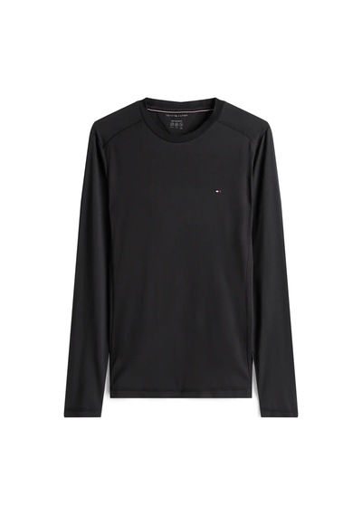 Tommy Hilfiger Performance Ls Tee, Bds Siyah Erkek T-shirt