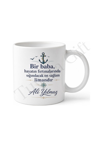 Dünyanın En Harika Babası Temalı Kupa Bardak Babalar Günü Hediyesi Beyaz / Çok Renkli