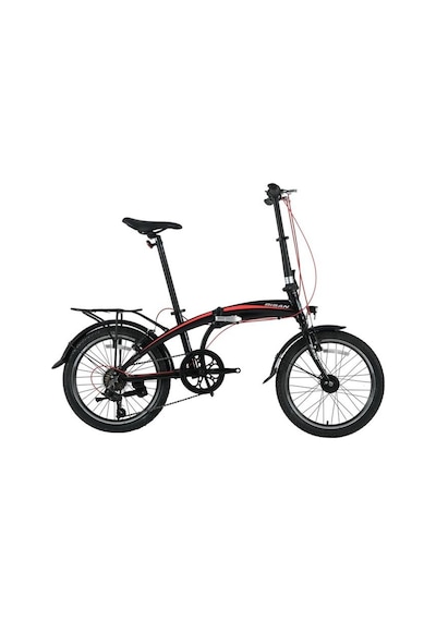 Bisan Fx 3500-tourney Katlanır Bisiklet 32cm V 20 Jant 7 Vites Siyah Kırmızı Siyah