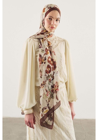 Defacto Fresh Scarfs X Defacto Autumn Garden Viskon Şal I1747ax26smbn66 Kahve-bn66