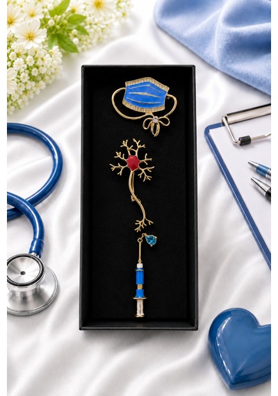 Doktor Temalı Premium Broş Seti Günlük Kombinlere Şık Dokunuş 10 Renkli