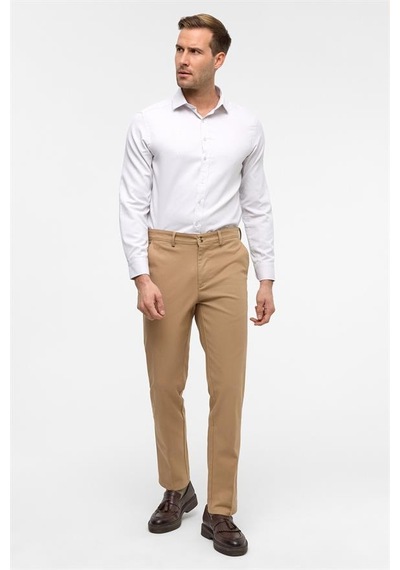 Süvari Bej Regular Armürlü Pantolon Bej