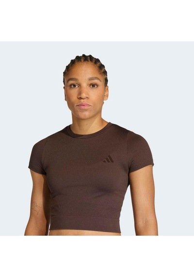 Adidas Workout Essentials Kadın Kahverengi Tişört Jz0128