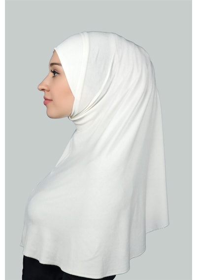 Altobeh Hazır Türban Pratik Eşarp Tesettür Hijab - Namaz Örtüsü Xl Ekru