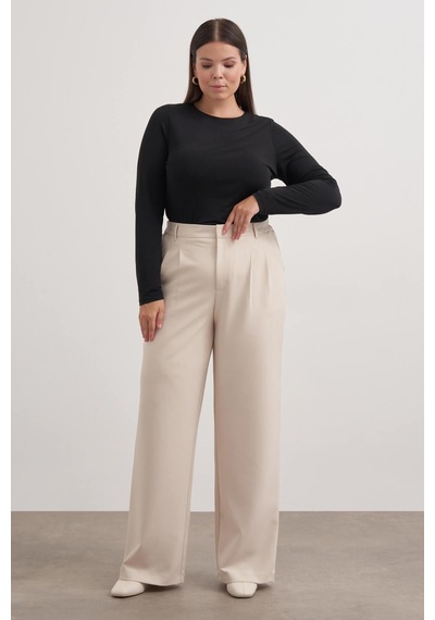 Myline Pilili Cepli Pantolon-3370 Bej