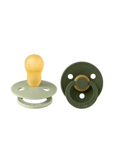 Bibs Colour İkili Kauçuk Emzik- Sage/hunter Green 18+ Ay Gold - Pembe