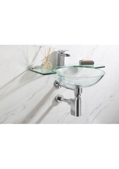 Studor Valfli Lavabo Sifonu Kromajlı Süzgeçsiz Kendi Kendini Temizler Hızlı Akış Koku Önleyici Gider