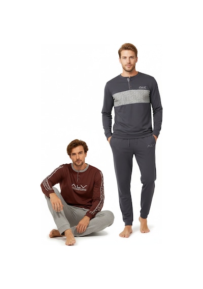 Bonbon Erkek Pamuklu Bohçalık Ve Çeyizlik 2 Adet 2'li Pijama Takımı Bb2226 Çok Renkli