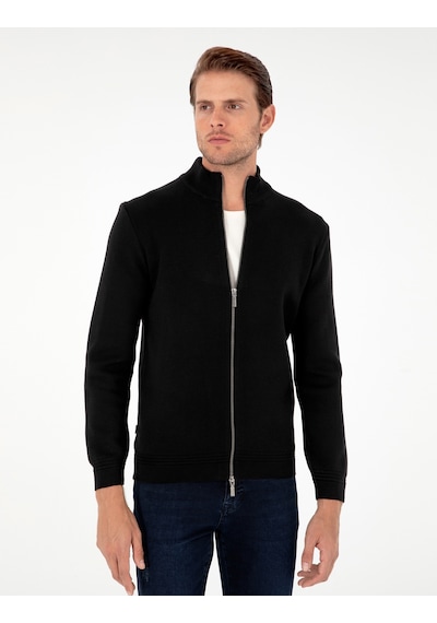 Pierre Cardin Erkek Siyah Hırka Triko 50296442-vr046 Siyah