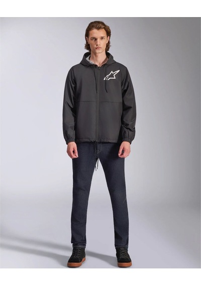 Alpinestars Speeder Chromium Windbreaker Rüzgarlık Siyah Beyaz