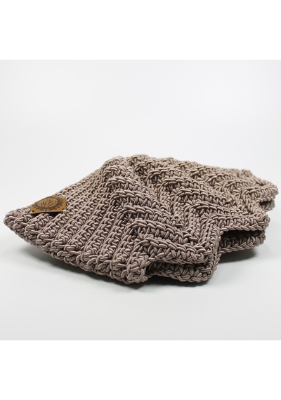 Fr El Örgüsü Örme Midye Clutch Çanta, Handmade Kadın Çanta 202302004 Vizon
