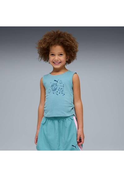 Puma X Gabbys Dollhouse Çocuk Dar Kesim Atlet Üst 634932 46 Mavi