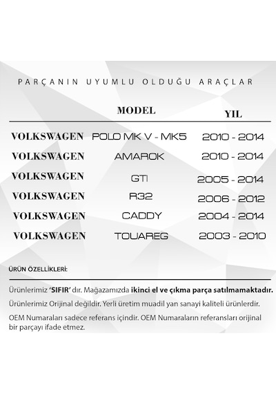 Volkswagen Touareg Gtı R32 İçin Cam Açma Düğme Kapağı