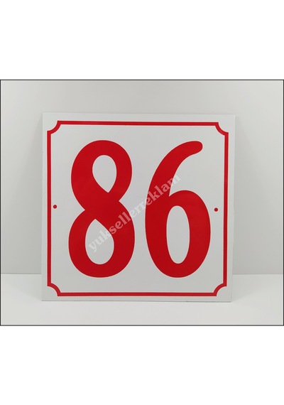 Kapı Numarası 20X20 Cm, Bina, Apartman, Işyeri Numarası (471064657)