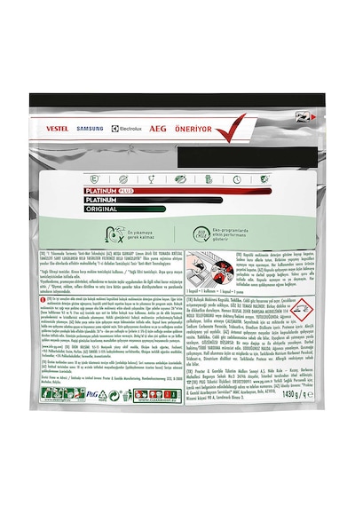 Fairy Platinum Bulaşık Makinesi Kapsülü 96 Tablet Yıkama Limon Kokulu