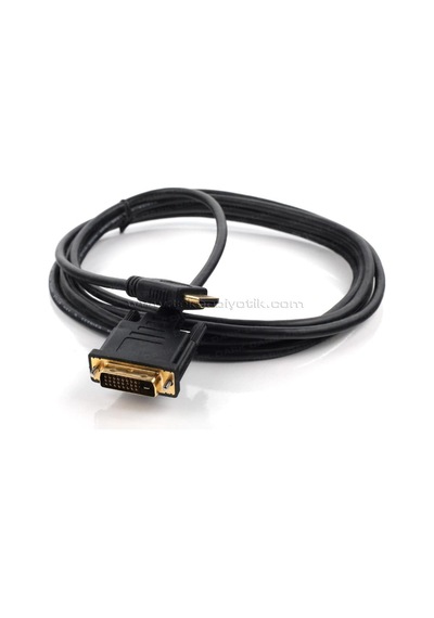 Dark Dvi - Hdmi Çeviricili 3M Uzunluğunda Görüntü Kablosu DK CB DVIXHDMIL300