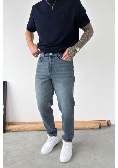 Antrasit Soft Degrade Boyfriend Pantolon Antrasit