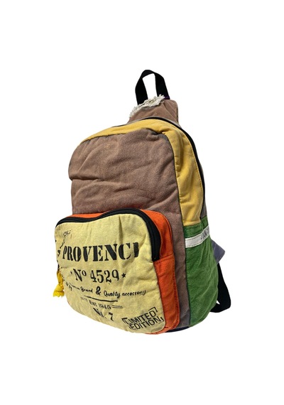 Old Cotton Cargo Kaliteli Laptop Bölmeli Vintage Disayn Sırt Gezi Çantası New Minola 5086 Kahverengi