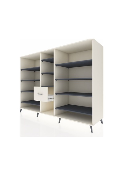 Kronos Dolap 11 Raflı 3 Çekmeceli 220x59x163 Aytaşı-antrasit/ayt Aytaşı-antrasit/aytaşı Kronos Dolap 11 Raflı 3 Çekmeceli 220x59x163 Aytaşı-antrasit/ayt Aytaşı-antrasit/aytaşı