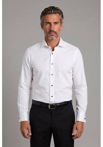 Bisse Beyaz Regular Fit Pamuk Cepsiz Uzun Kollu Yaka Gömlek Gmsmk250001 D01