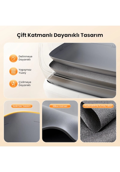Ubpet C41 Akıllı Otomatik Kedi Tuvaleti, 106l Geniş Hacim, Mobil Uygulama, Otomatik Temizleme, Ağırlık Sensörü, 38db Sessiz Motor, Koku Hediyeli