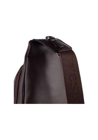 Westpolo Vegan Deri Unisex Çapraz Göğüs Ve Omuz Çantası Body Bag - 7006 Kahverengi