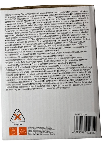 Osram Ledvance 250w Infrared Ampul Br40 E27 Isıtıcılı Lamba Kırmızı Işık 2 Adet