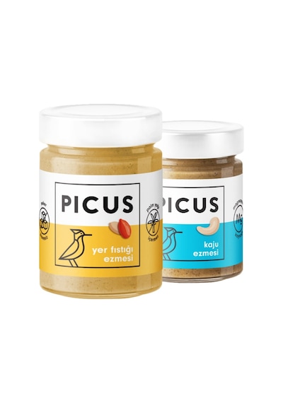 Picus Fıstık Ezmesi 300 G +  Kaju Ezmesi 195 G