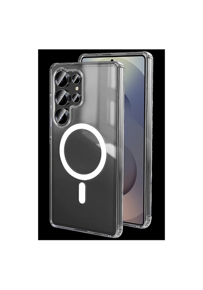 Samsung Galaxy Uyumlu S26 Ultra Magneticsafe Şeffaf Silikon - Şeffaf İtdark53620