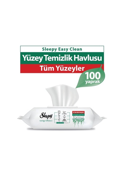 Sleepy Easy Clean Yüzey Temizlik Havlusu 100 Yaprak 5 Li Set 500 Yaprak Tekli