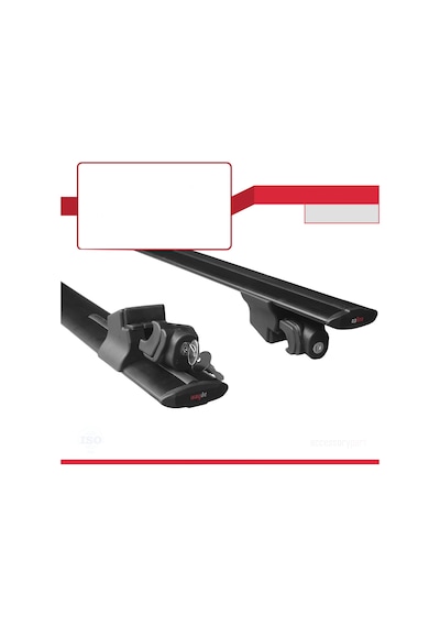 Ara Atkı Tavan Barı Hook Model 118cm Siyah 2 Adet