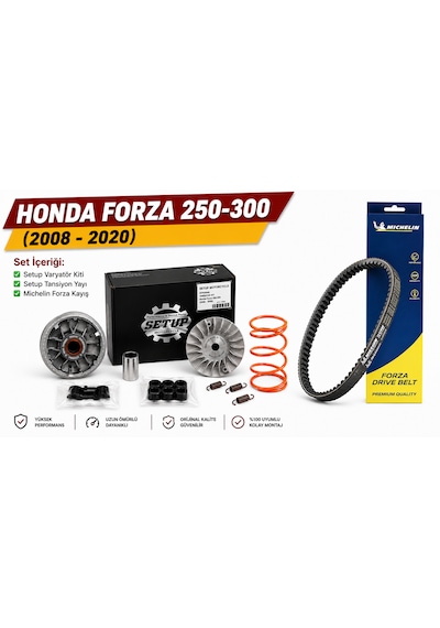 Setup Motorcycle Honda Forza 250-300 2008-2020 Performans Varyatör Seti