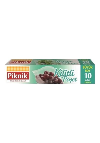 Piknik Kilitli Poşet Büyük Boy 10'lu
