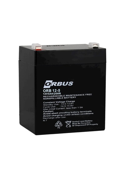 Orbus Orb12-5 12 Volt 5 Amper Kuru Akü 90x70x101 Mm