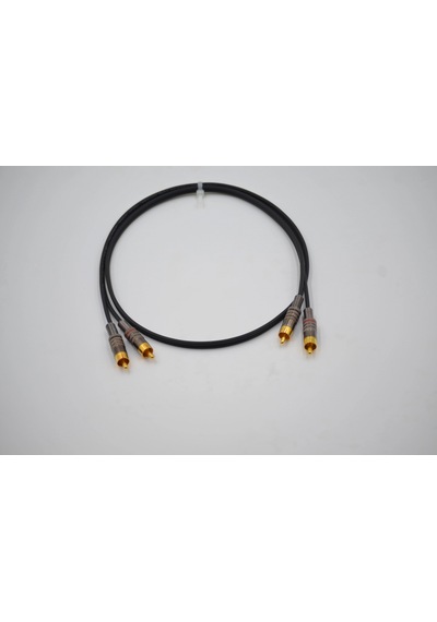 Amfi Rca Kablosu 1 Metre - El Yapımı %100 Bakır Anfi Rca Ses Kablosu - 1 Metre