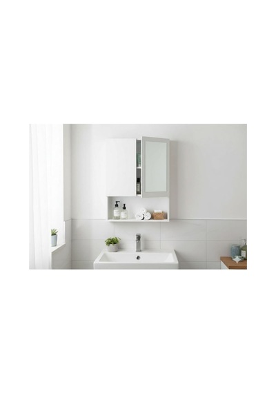 İki Kapaklı Aynalı Banyo Dolabı Çok Renkli İki Kapaklı Aynalı Banyo Dolabı Çok Renkli