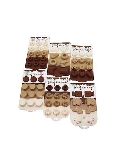 River World Mini Muffin Kek Kalıbı Silikon Karışık Model Diğer