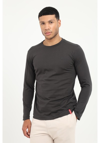 Dufy Erkek Regular Fit Bisiklet Yaka Antrasit Sweatshirt-25504