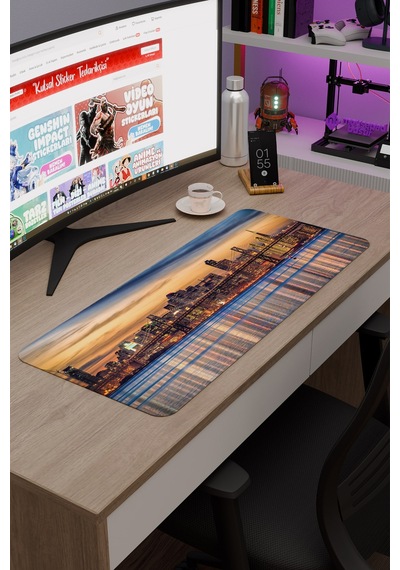 San Francisco Kaliforniya Abd 2 V2 70x30 Xl Gaming Kauçuk Kaymaz Taban Mouse Pad Fare Altlığı