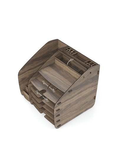 Mingitav Design Otto Fx-xl Modest - 2 Renk - A4 Evrak Rafı Masaüstü Organizer Design Otto Fx Xl Modest Ceviz Genel