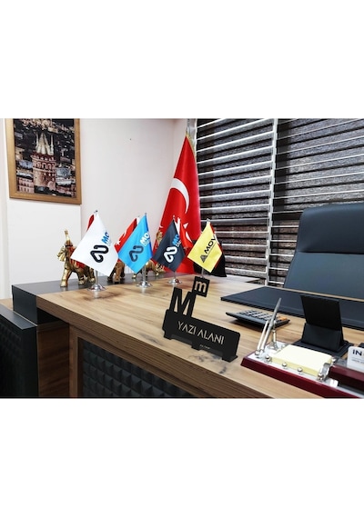 Kişiye Özel Hediyelik Ofis Için Muhasebeci Mali Müşavir Tasarım Metal Isimlik Siyah