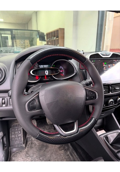 Clio 4 Faz 2 Araca Özel Direksiyon Kılıfı Uyumlu Açıklamayı Okuyunuz Siyah