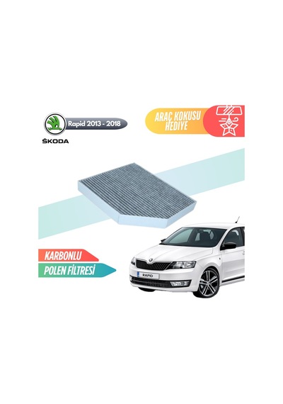 Skoda Rapid 2013-2018 Model Karbonlu Polen Klima Filtresi