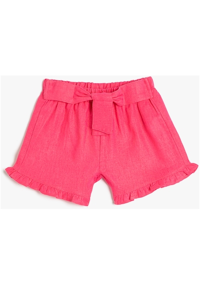Koton Keten Şort Fırfırlı Beli Lastikli Kemer Detaylı Pembe 3smg40009aw 3SMG40009AW294 Pembe Koton Keten Şort Fırfırlı Beli Lastikli Kemer Detaylı Pembe 3smg40009aw 3SMG40009AW294 Pembe