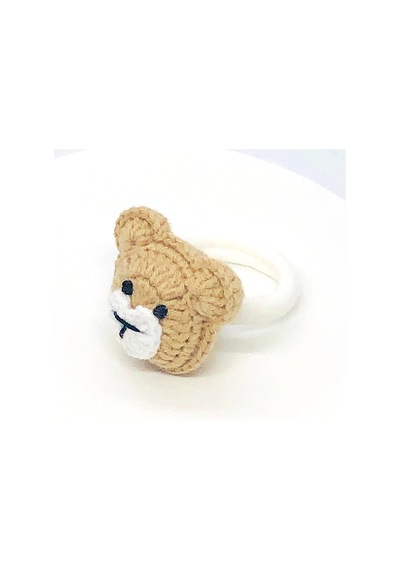 Amigurumi Ayıcık Lastikli Toka, Saç Tokası, Saç Aksesuarıı