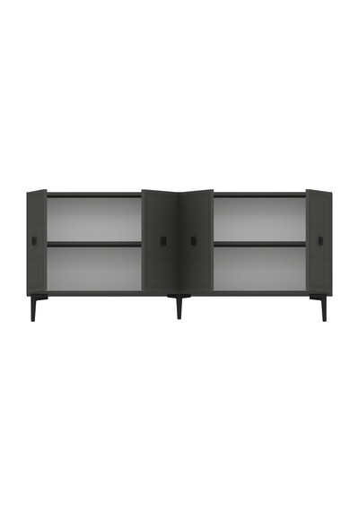 Ka1802a - Yuka Konsol, Tv Sehpası Antrasit 180cm Antrasit / Koyu Gri