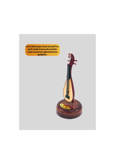 Astraltech Enstrüman Şeklinde Müzik Kutusu Lüt Tasarım Melodious Music